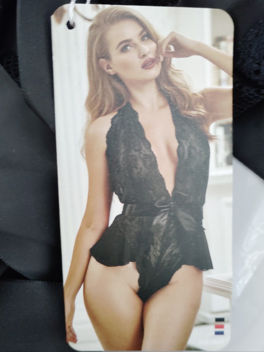 New Sexy Black Lace Halter Lingerie Teddy Bodysuit Plus Size XL-2X
